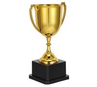 Toyvian Mini Coppa in Plastica Oro Senza Coperchio, Design Facile da Pulire per Premi Sportivi e Bomboniere per Feste