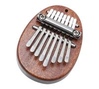Toyvian Mini Kalimba Pianoforte a Pollice 8 Note Portatile in Legno, Strumento Musicale Compatto Per Principianti e Ragazzo Ragazza, Design a Goccia Adatto a Casa e Viaggio