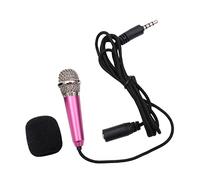 Toyvian Mini Microfono Wireless Portatile per Karaoke e Telefono Rosa