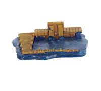 Toyvian Mini Molo in Resina per Terapia Sabbia, Accessorio Resistente e Durevole per Paesaggi in Miniatura, per Diorami e Decorazioni di Acquari