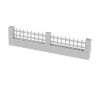 Toyvian Mini Recinzione Giardino in Plastica per Bordura Fioriera Accessori Miniatura per da Te Staccionata per Villaggio e Decorazioni Giardino