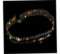 Toyvian Mini Recinzione Legno Bianco per Micro Paesaggi e Giardini Decorazione Miniaturizzata per Villaggi e Case delle Fate Accessorio Resistente per Giochi Creativi e Ambientazioni