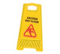 Toyvian Miniature Avviso Sicurezza Giallo Cartello Cautela Pavimento Bagnato per Decorazione per Scenari e Foto