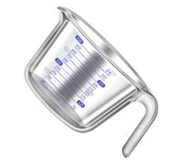 Toyvian Misurino e Misurazioni Precise da 500ml in Vetro Resistente al Calore con Scala Chiara e Facile da Pulire, Accessorio per Panificazione e Misurazioni Precise in Cucina per