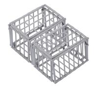 Toyvian Modello in miniatura gabbia cestino di plastica fai da te decorazione per la casa per ragazzi e ragazze gioco fantasioso piccola bambola stoccaggio e decorazione per la casa