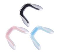 Toyvian Naselli per Occhiali in Silicone Morbido, Set da 3 Pezzi Colorati Antiscivolo, Cuscinetti Nasali Sostitutivi per Occhiali da Vista da Sole, Comfort e Tenuta Stabile Tutto