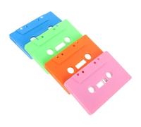 Toyvian Nastri a Cassette Vuote Vintage 4 Pezzi in Plastica per Registrazioni DIY e Decorazioni per Feste Design Retrò e Stile Rustico per Musica