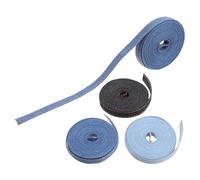 Toyvian Nastro di Denim per Cucito e Creatività 4 Pezzi 2 Metri Ciascuno Tessuto Resistente Nastri per Decorazioni e Confezioni Regalo