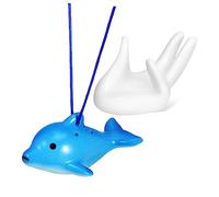 Toyvian Ocarina di Ceramica Libro di Canzoni in Inglese e Cordino Supporto per Mano a Forma di Delfino Contralto con 6 Fori per Lezioni di Musica e Principianti