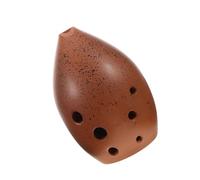 Toyvian Ocarina Tradizionale Cinese in Ceramica a 8 Fori, Strumento Musicale a Fiato Contralto g Per Principianti, Studenti e Adulti, Con Panno Pulizia Per Musica Etnica e Didattica