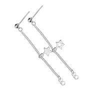 Toyvian Orecchini Donna Asimmetrici a Cinque Punte Pendente Leggeri in Argento Gioielli Eleganti per Feste Regalo per Amiche e Compleanni
