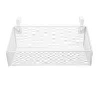 Toyvian Organizer da Comodino in Ferro Bianco Installazione Facile per Ottimizzare lo Spazio Sul Tavolo da Ufficio nel Dormitorio Design Moderno ed Estetico