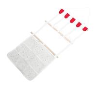 Toyvian Organizer da Parete per Accessori Chioma Bambina Supporto Sicuro in Feltro e Nastro, Soluzione Salvaspazio Elegante per Cameretta e Casa