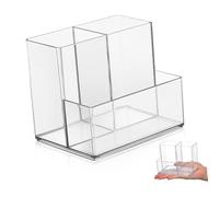 Toyvian Organizer Porta e Acrilico Cosmetici Divisori in Scomparti Multipli Pennelli Robusto Salvaspazio da Make-up per Bagno e Scrivania