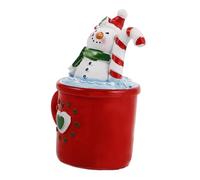 Toyvian Ornamenti Di Pupazzo Di Neve Di Natale Centrotavola Natalizi Per Tavola Decorazioni Guidato Figura Vacanza Uomo Decorazione Di Grandi Dimensioni Figure Nevicare Resina