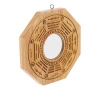 Toyvian Ornamento Esorcismo in Legno Bagua 135 CM Specchio Concavo Taiji Decorazione da Parete Feng Shui per Casa Amuleto Artigianale per Allontanare la Sfortuna e Portare Fortuna