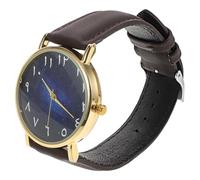 Toyvian Orologio da Polso Numeri Arabi, Cinturino in Similpelle | Accessorio Elegante in Lega, Stile Semplice per Abiti Quotidiani e Business Casual, Comodo Tutto il Giorno