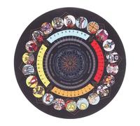Toyvian Pad di Gomma Divinazione per Tappetino Divinatorio Buio Stuoia D'altare della Carta dei Tarocchi Lettura Tampone Tessuto di Tarocchi Mollettone Tavolo Gomma da Cancellare