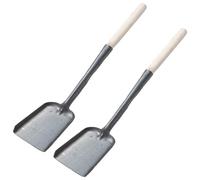 Toyvian Paletta per Cenere con Manico in Metallo e Legno, 2 Pezzi, Rimozione Efficiente della Cenere per Pulizia Stufa e Giardinaggio