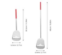 Toyvian Paletta per Escrementi in Acciaio Inossidabile con Manico Estensibile Regolabile Strumento per Pulizia Pollaio e Gabbia Uccelli come Canarini e Allodole Accessorio Robusto per