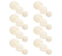Toyvian Palline Decorative in Rattan 30 Pezzi per Ornamenti Casa e Feste di Nozze, Set Accessori Aromaterapia, per Vasi e Cesti