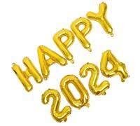 Toyvian Palloncini Dorati per Decorazioni Festa Capodanno e Compleanno Mylar per Addobbi e Parete per Party e Celebrazioni