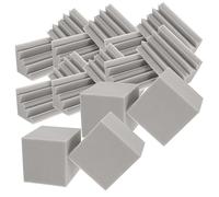 Toyvian Pannelli Fonoassorbenti Per Angoli Set 16 Pezzi, Trappole Per Bassi in Schiuma Acustica Ad Alta Densità, Materiale Insonorizzante Per Studi Di Registrazione, Sale e Ambienti Professionali