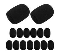 Toyvian Parabrezza in Spugna per Microfono Wireless 15 Pezzi, Copertura Antivento Morbida per Microfono a Bavero, Mini Filtro in Schiuma Compatibile Auricolari e Dispositivi Audio