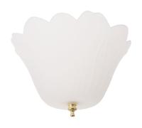 Toyvian Paralume a Clip in Plastica Bianco per Lampada da Terra Forma a Tulipano, Dimensioni 20,32x20,32x12cm, Illuminazione Regolabile per Applique da Parete
