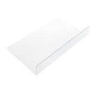 Toyvian Paraspruzzi per Lavello Cucina e Bagno PVC 30x5x17,8 Cm Pannello Deflettore Antiprsuzza Protezione da Spruzzi Acqua per Lavandino Uso Domestico