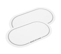 Toyvian Patch Protezione per Pelle di Grancassa Bianca 2 Pezzi, Cuscinetto Antiusura per Batteria Doppio Pedale, Accessori per Drum Pad per Migliorare Suono e Ridurre Vibrazioni