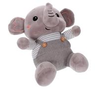 Toyvian Peluche Elefante Con Bretelle in Cotone Morbido per Giocattolo Animale Soothing e Decorativo Peluche Cartoon Sicuro e Confortevole per Ragazzo Ragazza e Bambine