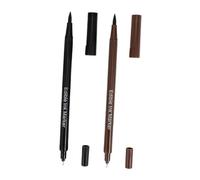 Toyvian Pennarelli Commestibili per Fondente e Biscotti 2 Pezzi Doppia Punta Nero e Marrone Accessori per Dolci per Matrimoni e Cerimonie