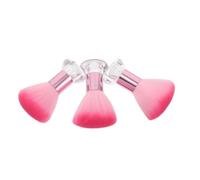 Toyvian Pennello per Fard in Plastica Setole in Nailon e Base Stabile 3 Pz per Make Up Minerale e Cipria in Polvere