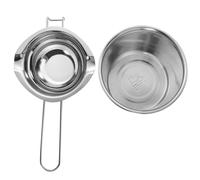 Toyvian Pentola a Doppia Caldaia in Acciaio Inossidabile 2 Pezzi da 400 Ml per Fusione Cioccolato e Caramelle, Pentolino per Sciogliere la Cera, per Uso Prolungato in Cucina