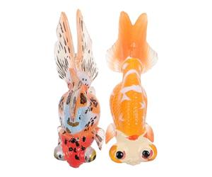 Toyvian Pesce Simulato in Plastica, 2 Pezzi, Decorazioni per Acquario e Giocattoli Educativi per Ragazzo Ragazza, per Attività Ludiche e Ambienti Marini
