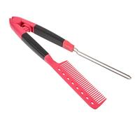 Toyvian Pettine Lisciante Multiuso per Chioma in ABS e Lega Pettine per Acconciature da Donna Compatto e Resistente Strumento per Parrucchieri Facile da Trasportare