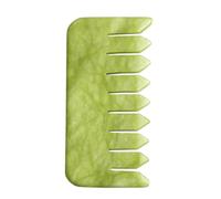 Toyvian Pettine Massaggiante Sicuro e Pratico in Jade Verde Ergonomico per Massaggio del Cuoio Capelluto e Cura dei Chioma per Anziani
