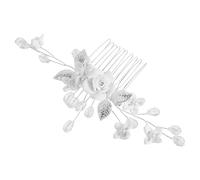 Toyvian Pettine per Chioma da Sposa Perline Floreali in Argilla Polimerica, Accessori per Chioma da Damigella D'onore Strass, Forcine Laterali Leggere per Matrimonio e Ballo di Fine Anno
