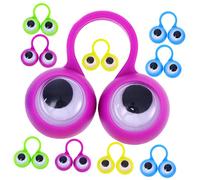 Toyvian Pezzi Anello Per Gli Occhi Anello Da Dito Con Occhio Finto Burattino Da Dito Occhio Finto Tavoletta Per Giocattoli Marionette Con Le Dita Degli Occhi Agitarsi Plastica