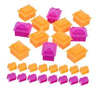 Toyvian Pezzi di Gioco e Distingue gli Avversari a Forma di Casa in Plastica 40 Pezzi Accessori Sostitutivi Sviluppa Pensiero per Giochi da Tavolo per Famiglia