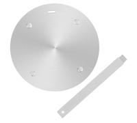 Toyvian Piastra Adattatore in Acciaio Inox 30 CM Manico Diffusore di Calore per Fornelli Elettrici per Scongelamento e Distribuzione Termica