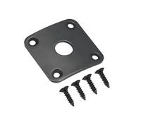 Toyvian Piastra Jack Per Chitarra Elettrica Piastra Spina Per Basso Elettrico Realizzata in Metallo Di Design Curvo e Quadrato Sostituisce Rotta Adatta Alla Parte Curva Della Chitarra