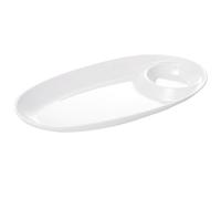 Toyvian Piatto in Ceramica Diviso per Dessert e Snack con Scomparti per Sushi e Cibi Delicati Vassoio Multiuso e Facile da Pulire per Feste e Banqueting