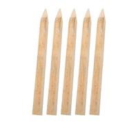 Toyvian Picchetti di legno per geometri 5 pezzi, 30 cm, paletti di confine con estremità appuntite e sommità piatta, inserimento nel per layout di costruzione