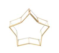 Toyvian Piccola Bottiglia dei Desideri a Cinque Punte in Vetro Trasparente Scatola per Imballaggio Fiori Conservati e Porta Gioielli Confezione Regalo Decorativa per Compleanno