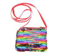 Toyvian Piccola Pochette Paillettes, Borsa a Tracolla Singola per Bambine, Portamonete in Cotone, Pratica e Sicura per Shopping e Impiego Quotidiano