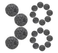 Toyvian Pietre di roccia vulcanica nere per diffusore oli essenziali, sacchetto 20 pezzi per uso in casa e nella produzione di collane aromaterapiche