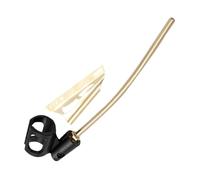 Toyvian Pinza Microfono per Microfono da 2,5-3,5 Cm in Abs e Lega di Alluminio per Sax Clip Circolare Pratica Supporto Stabile per Strumenti a Fiato