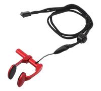 Toyvian Pinza per Naso da Nuoto in Lega di Alluminio Antiscivolo con Protezione Antiruggine e Laccio Clip Naso per Adulto per Sport Acquatici Rosso Intenso